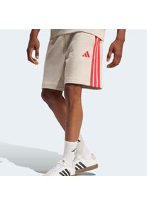 Shorts adidas Sportswear "ESSENTIALS 3-STREIFEN FRENCH TERRY", Herren, Gr. XXL, N-Gr, wonder alumina, pure ruby, normal, gr., Obermaterial: 55% Baumwolle, 36% Polyester, 9% Viskose, Hosen Shorts, f&uuml;r Laufaktivit&auml;ten und sportliche Anl&auml;sse, mit Kordelverschluss