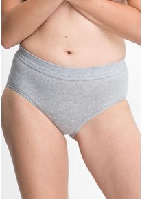 Maxislip Speidel "Bio Cotton plus", Damen, Gr. 44, grau (kiesel, m&eacute;l&eacute;), Single Jersey, Obermaterial: 92% Baumwolle, 8% Elasthan, unifarben, k&ouml;rpernah, Unterhosen Maxislip, bequem, weich, breiter Bund, basic, Baumwollmix