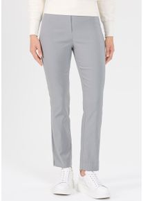 Stretch-Hose Stehmann "INA", Damen, Gr. 46, N-Gr, silber, Web, Obermaterial: 72% Viskose, 25% Polyamid, 3% Elasthan, unifarben, figurbetont kn&ouml;chellang, Hosen Stretch-Hose, mit Stretch