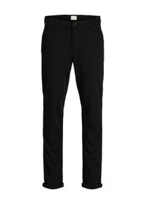 Jack & Jones Chinohose JACK & JONES "JPRCCMARCO JJADRIAN CHINO PANT NOOS", Herren, Gr. 34, L&auml;nge 32, schwarz, Web, Obermaterial: 78% Polyester, 20% Viskose, 2% Elasthan, unifarben, slim fit normal, Hosen Chinohose