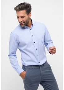 Langarmhemd Eterna "MODERN FIT", Damen, Gr. 38, Normalgr&ouml;&szlig;en, blau (hellblau), Popeline, 100% Baumwolle, tailliert, Manschette, Hemden Langarmhemd, NON IRON (b&uuml;gelfrei)
