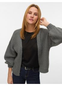 V&eacute;ro Moda Strickjacke VERO MODA "VMMAYBE LS OPEN CARDIGAN GA REP", Damen, Gr. XS, kalamata, Strick, Obermaterial: 100% Polyester, unifarben, loose fit h&uuml;ftbedeckend, ohne Ausschnitt, Rippb&uuml;ndchen, Strickjacken Strickjacke