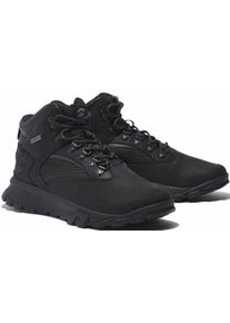 Schn&uuml;rboots Timberland "MT LINCOLN MID LACE UP GORE-TEX HIKING BOOT", Herren, Gr. 45, schwarz, Leder, Textil, Schuhe Schn&uuml;rboots, Winterstiefel, Schn&uuml;rstiefel, Winterschuhe, wasserdicht
