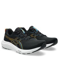 Laufschuh asics "GEL-CONTEND 9", Herren, Gr. 43,5, schwarz, yamabuki, Synthetik, Schuhe Laufschuh, mehr D&auml;mpfung
