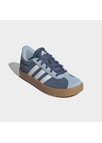 Sneaker adidas Sportswear "VL COURT 3.0", M&auml;dchen, Gr. 33, wei&szlig; (preloved ink, ftwr wei&szlig;, wonder blau), Leder, Synthetik, Schuhe Sneaker, inspiriert vom Design des adidas samba, f&uuml;r Kinder & Jugendliche