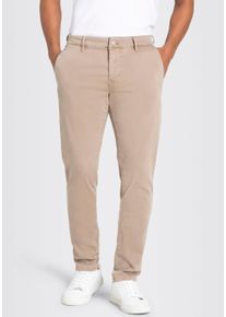 Chinohose MAC "Driver", Damen, Gr. 34, L&auml;nge 32, beige (dune beige), Web, Obermaterial: 89% Baumwolle, 8% Polyester, 3% Elasthan, unifarben, figurumspielend kn&ouml;chellang, Hosen Chinohose, mit Stretch