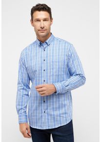 Langarmhemd Eterna "MODERN FIT", Damen, Gr. 48, Normalgr&ouml;&szlig;en, hellblau, Twill, 100% Baumwolle, tailliert, Manschette, Hemden Langarmhemd, NON IRON (b&uuml;gelfrei)