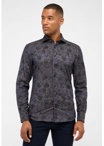 Langarmhemd Eterna "SLIM FIT", Damen, Gr. 44, Normalgr&ouml;&szlig;en, blau (denim), Denim/Jeans, 100% cotton, schmal, Manschette, Hemden Langarmhemd, EASY IRON (b&uuml;gelleicht)