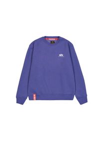 Sweater Alpha Industries "Basic Sweatshirt SL", Herren, Gr. XXL, night lila, Obermaterial: 80% Baumwolle, 20% Polyester, regular fit, Sweatshirts Sweater