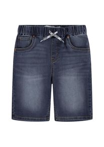 Jeansbermudas LEVI'S KIDS "LVB SKINNY FIT DOBBY SHORT", Jungen, Gr. 14 (164), N-Gr, buckeroo, Denim/Jeans, Obermaterial: 68% Baumwolle, 31% Polyester, 1% Elasthan, skinny fit, Jeans Jeansbermudas, for BOYS