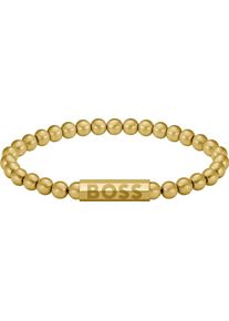Armband BOSS "SPHERE" Gr. M, gold (gelbgoldfarben), Armb&auml;nder, Herren, M, Edelstahl, Armband