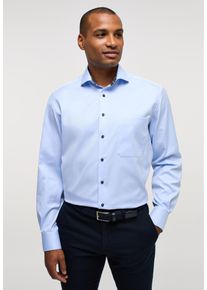 Langarmhemd Eterna "COMFORT FIT", Damen, Gr. 46, Normalgr&ouml;&szlig;en, blau (hellblau), Twill, 100% Baumwolle, normal, Manschette, Hemden Langarmhemd, NON IRON (b&uuml;gelfrei)