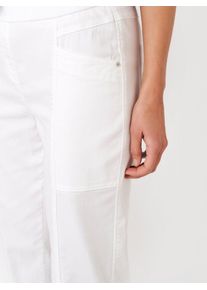 Stoffhose Toni "Sue Joggpants 7/8", Herren, Gr. 46, N-Gr, wei&szlig;, Web, Obermaterial: 77% Baumwolle, 20% Polyamid, 3% Elasthan, unifarben, schmal lang, Hosen Stoffhose, mit Stretch