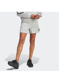 Shorts adidas Sportswear "ADIDAS Z.N.E", Damen, Gr. XS, N-Gr, grau (medium grau heather, normal, gr.), Obermaterial: 57% Polyester, 43% Baumwolle, Hosen Shorts