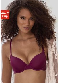 Schalen-BH Nuance, Damen, Gr. 75, Cup AA, lila (cassis), Spitze, Obermaterial: 85% Polyamid, 15% Elasthan, BHs Schalen-BH, im R&uuml;cken aus Spitze, Cups aus Microtouch, Dessous, Topseller