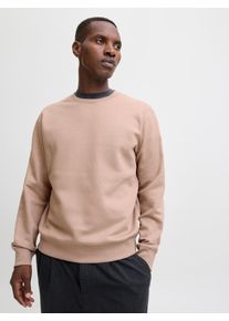 Jack & Jones Sweatshirt JACK & JONES "JJESTAR BASIC SWEAT CREW NECK NOOS", Herren, Gr. XS, beige (mocha meringue), angeraute Sweatware, Obermaterial: 70% Baumwolle, 30% Polyester, unifarben, relaxed fit taillenbedeckt, Rundhals, Rippb&uuml;ndchen, Sweatshirts Sweatshirt, mit Rundhalsausschnitt