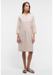 Blusenkleid Eterna "LOOSE FIT", Damen, Gr. 44, Normalgr&ouml;&szlig;en, sand, 59% Baumwolle, 41% Leinen, l&auml;ssig geschnitten, Kleider Blusenkleid