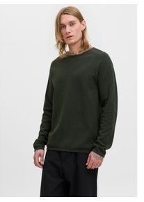 Jack & Jones Rundhalspullover JACK & JONES "JJEHILL KNIT CREW NECK NOOS", Herren, Gr. S, duffel bag detail:twist, Strick, Obermaterial: 100% Baumwolle, unifarben, regular fit normal, Rundhals, gerader Abschluss, Pullover Rundhalspullover, Baumwolle, regular fit
