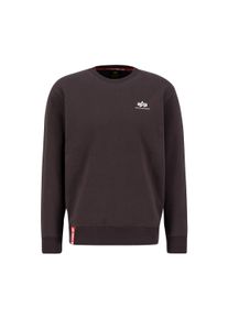 Sweater Alpha Industries "Basic Sweatshirt SL", Herren, Gr. M, braun (hunter braun), Obermaterial: 80% Baumwolle, 20% Polyester, regular fit, Sweatshirts Sweater