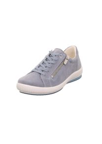 Sneaker Legero "TANARO 5.0", Damen, Gr. 42, aria (hellblau), Veloursleder, unifarben, Schuhe Sneaker, Komfortschuh, Freizeitschuh, Schn&uuml;rschuh mit Rei&szlig;verschluss