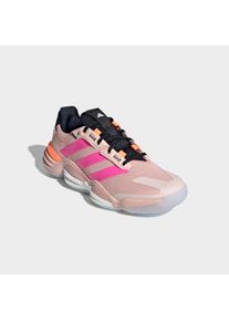 Hallenschuh adidas Performance "STABIL 16 INDOOR", Damen, Gr. 40,5, blush pink, lucid pink, core schwarz, Synthetik, Textil, Schuhe Hallenschuh, Handballschuh