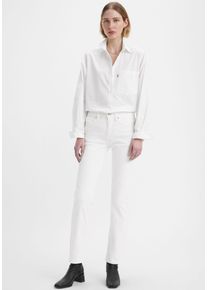 Levi's Gerade Jeans LEVI'S "314 Shaping Straight", Damen, Gr. 33, L&auml;nge 32, wei&szlig; (soft clean wei&szlig;), Denim/Jeans, Obermaterial: 97% Baumwolle, 3% Elasthan, gerade lang, Jeans Gerade Jeans, mit Stretch