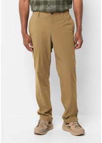 Outdoorhose Jack Wolfskin "DESERT PANTS M", Herren, Gr. 48, Normalgr&ouml;&szlig;en, braun (duneland), OBERSTOFF: 95% POLYAMID, 5% ELASTHAN. Futter: 65% POLYESTER, 35% BAUMWOLLE, Hosen Outdoorhose