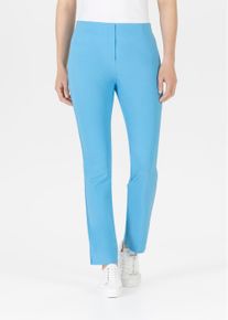 Stretch-Hose Stehmann "INA", Damen, Gr. 46, N-Gr, blau (bonnieblau,3703), Web, Obermaterial: 72% Viskose, 25% Polyamid, 3% Elasthan, figurbetont kn&ouml;chellang, Hosen Stretch-Hose, mit Stretch