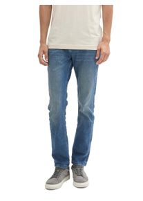 Slim-fit-Jeans Tom Tailor "JOSH", Herren, Gr. 31, L&auml;nge 34, blau (used mid stone blau denim), Denim/Jeans, Obermaterial: 74% Baumwolle, 24% Polyester, 2% Elasthan, unifarben, slim fit normal, Jeans Slim-fit-Jeans