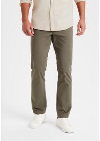 H.I.S. Chinohose H.I.S "regular-fit", Herren, Gr. 32, L&auml;nge 34, gr&uuml;n (khaki), Web, Obermaterial: 98% Baumwolle, 2% Elasthan, unifarben, straight fit lang, Hosen Chinohose, lange Hose, aus elastischer Baumwoll-Qualit&auml;t, Topseller