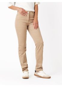 Cordhose Toni "be loved", Damen, Gr. 46, N-Gr, beige, Web, Obermaterial: 82% Baumwolle, 16% Polyester, 2% Elasthan, unifarben, slim fit lang, Hosen Cordhose, mit Elasthan