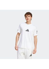 T-Shirt adidas Sportswear "M Z.N.E. TEE", Herren, Gr. S, wei&szlig;, Obermaterial: 100% Baumwolle, normal, Rundhals, Shirts T-Shirt, sportlicher Stil, Kurzarm, aus Baumwolle, ohne Verschluss