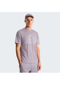 Funktionsshirt The North Face "M MA 24/7 SHORT SLEEVES TEE", Herren, Gr. M, transcendent grau, Jersey, Obermaterial: 100% Polyester, Rundhals, Shirts Funktionsshirt, pflegeleichtes Material, leichtes Polyester, Rundhalsausschnitt