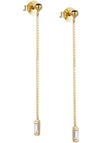 Paar Ohrstecker Firetti "Schmuck Geschenk Silber 925 Ohrschmuck Ohrringe Rainbow", gold (gelbgoldfarben, kristallwei&szlig;, kristallwei&szlig;), Ohrringe, Damen, Silber 925 (Sterlingsilber), Paar Ohrstecker, mit Zirkonia (synth.)