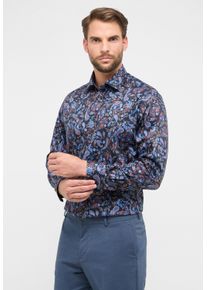 Langarmhemd Eterna "COMFORT FIT", Damen, Gr. 42, Normalgr&ouml;&szlig;en, blau (denim), Twill, 100% Baumwolle, normal, Manschette, Hemden Langarmhemd, NON IRON (b&uuml;gelfrei)