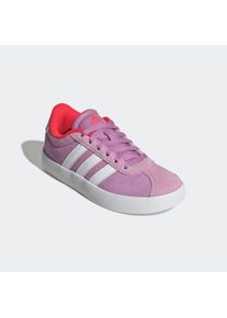 Sneaker adidas Sportswear "VL COURT 3.0", M&auml;dchen, Gr. 40, lila (preloved lila, cloud wei&szlig;, lucid rot), Leder, Synthetik, Schuhe Sneaker, inspiriert vom Design des adidas samba, f&uuml;r Kinder & Jugendliche