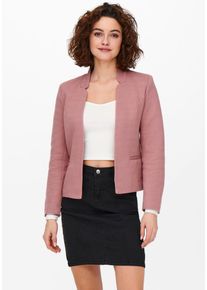 Kurzblazer Only "ONLADDY-LINEA L/S SHORT BLAZER CC TLR", Damen, Gr. 44XXL, gr&uuml;n (witherot rose detail:melange), Web, Obermaterial: 65% Polyester, 35% Baumwolle, meliert, regular fit normal, tiefer V-Ausschnitt, Blazer Kurzblazer, Materialmix, regular fit, Topseller