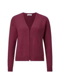 Cardigan RICHROYAL "2409 Cozy Card rec", Damen, Gr. L, ruby glow, Strick, Obermaterial: 43% Polyacryl, 39% Polyamid, 15% Alpaka, 3% Elasthan, normal, V-Ausschnitt, Strickjacken Cardigan