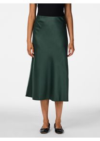 Midirock Y.A.S "YASPELLA HW MIDI SKIRT S. NOOS", Damen, Gr. XL (42), gr&uuml;n (sycamore), Web, Obermaterial: 97% Polyester, 3% Elasthan, unifarben, regular fit wadenlang, R&ouml;cke Midirock