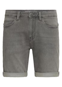 Jeansshorts INDICODE "Jeansshorts IDGodolf", Herren, Gr. S, N-Gr, grau (light grau), Obermaterial: 80% Baumwolle CO. 18% Polyester PES. 2% Elasthan EL., Jeans Jeansshorts