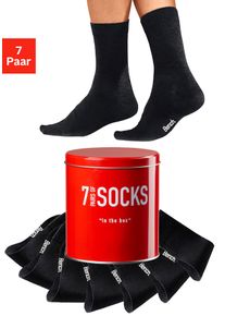 Businesssocken Bench., Damen, Gr. 43-46, schwarz, Baumwollmischung, unifarben, elastisch, Socken Businesssocken, in der praktischen Dose, Topseller