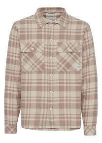 Langarmhemd 11 Project "Langarmhemd PRMattes", Herren, Gr. XXL, N-Gr, beige (oatmeal), Obermaterial: 100% Baumwolle CO., Hemden Langarmhemd