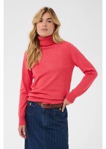 Rollkragenpullover Saint Tropez "J2046, MilaSZ Rollneck", Damen, Gr. XXL, honeysuckle melange, Strick, Obermaterial: 70% Viskose, 30% Polyester, meliert, normal normal, Rundhals, Rippb&uuml;ndchen, Pullover Rollkragenpullover, Viskosemischung, Classic fit