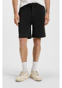 Sweatshorts BOSS Orange "Sewalk", Damen, Gr. 5XL, N-Gr, schwarz (schwarz001), Sweatware, Obermaterial: 100% Baumwolle, unifarben, gerade, Hosen Sweatshorts, mit BOSS Markenlabel