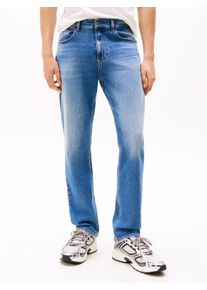 Slim-fit-Jeans Tommy Jeans "Ryan Regular Slim Straight", Herren, Gr. 30, L&auml;nge 30, blau (denim medium3), Denim/Jeans, Obermaterial: 99% Baumwolle, 1% Elasthan, unifarben, regular fit lang, Jeans Slim-fit-Jeans, Slim‑Straight‑Jeans aus hochwertigem Denim regul&auml;rer Leibh&ouml;he