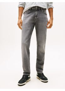 Slim-fit-Jeans Tommy Jeans "Ryan Regular Slim Straight", Herren, Gr. 34, L&auml;nge 32, grau (denim grau), Denim/Jeans, Obermaterial: 99% Baumwolle, 1% Elasthan, regular fit lang, Jeans Slim-fit-Jeans, Slim‑Straight‑Jeans aus hochwertigem Denim regul&auml;rer Leibh&ouml;he