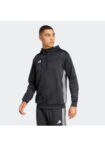 Kapuzensweatshirt adidas Performance "TIRO ES SW HD", Herren, Gr. S, schwarz-wei&szlig; (schwarz, wei&szlig;), Obermaterial: 100% Polyester, normal, Rundhals, Sweatshirts Kapuzensweatshirt
