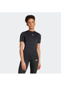 T-Shirt adidas Performance "TF TRAIN T", Damen, Gr. S, schwarz, Obermaterial: 83% Polyester, 17% Elasthan, normal, Rundhals, Shirts T-Shirt