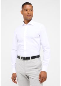 Langarmhemd Eterna "SLIM FIT", Herren, Gr. 39, Normalgr&ouml;&szlig;en, wei&szlig;, Twill, 46% Baumwolle, 8% Elasthan, 46% Polyester, schmal, Manschette, Hemden Langarmhemd, NON IRON (b&uuml;gelfrei)