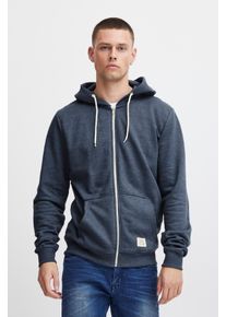 Kapuzensweatjacke Blend "BHNOAH", Herren, Gr. XL, blau, Sweatware, Obermaterial: 60% Baumwolle, 40% Polyester, kontrastfarbene Details, unifarben, slim fit h&uuml;ftlang, Rippb&uuml;ndchen, Sweatjacken Kapuzensweatjacke